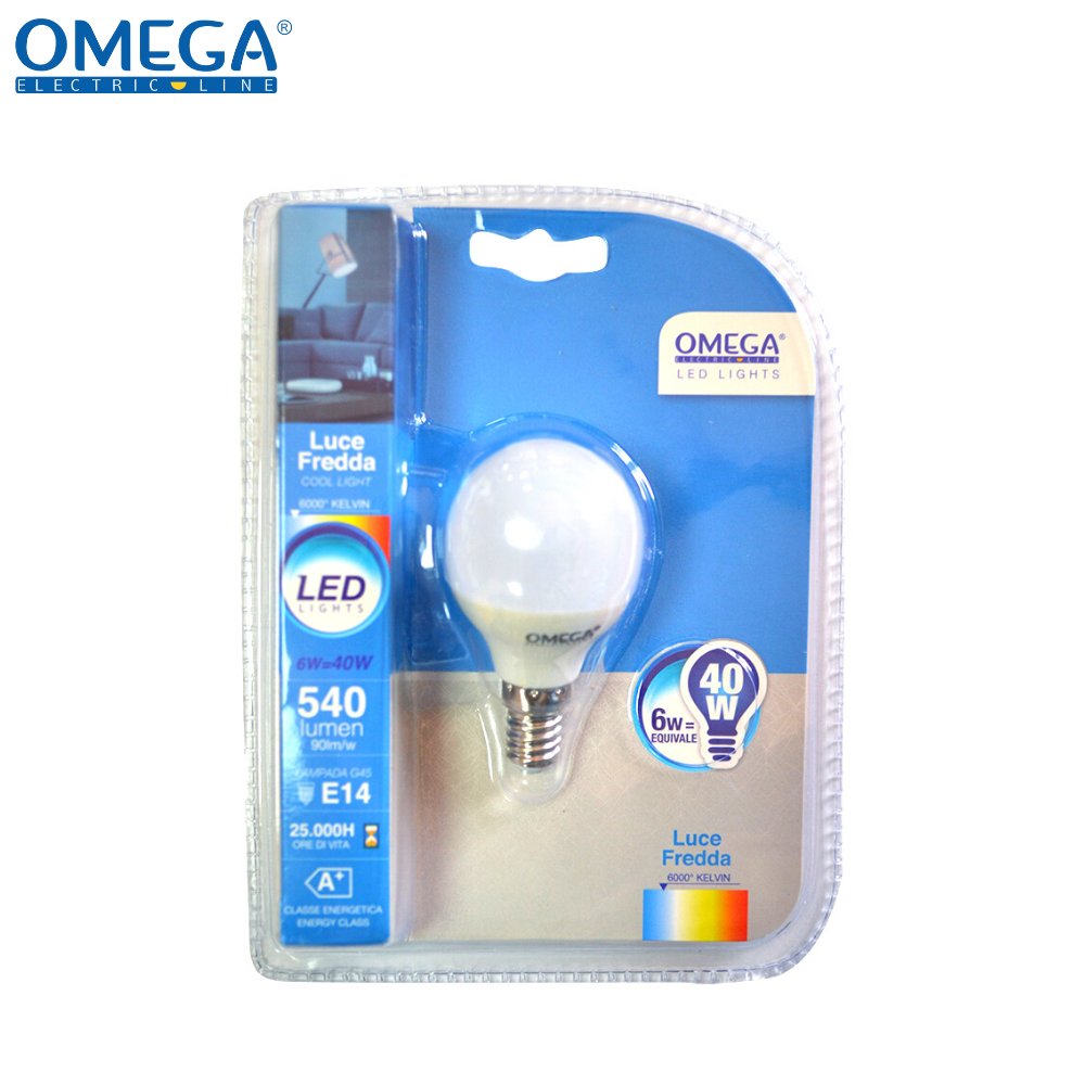 SFERA LED G45 6W 6000K 540LM