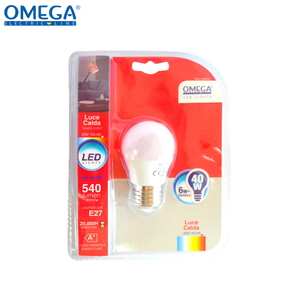 SFERA LED G45 6W E27 540LM 3000K