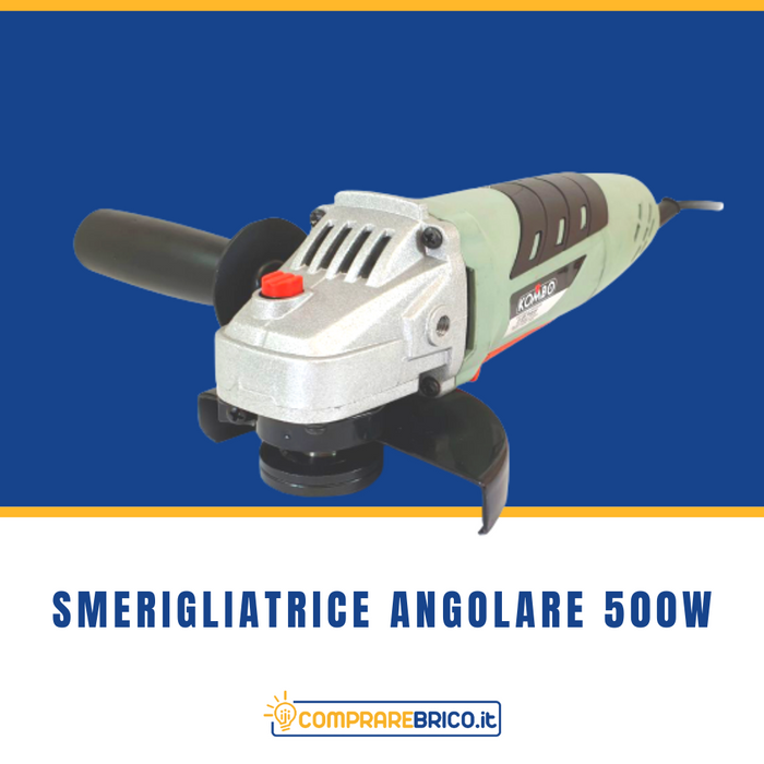 Smerigliatrice Angolare KOMBO 500W - 230V/50Hz - 11000 giri/min - Diametro max disco 115 mm