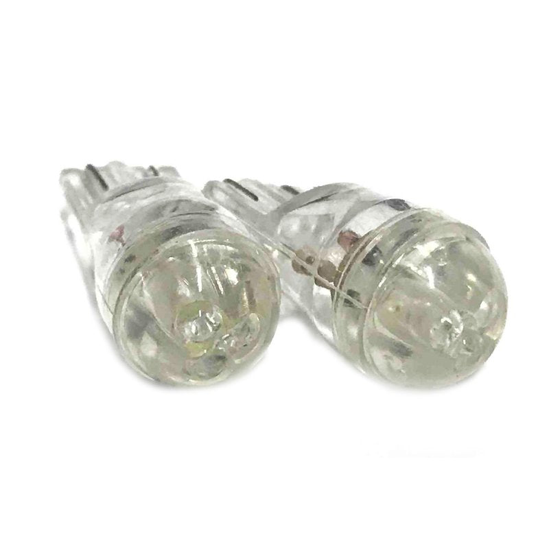 Coppia 2 Lampade Led T10 Con 3 Led F3 Colore Bianco Freddo 6000K 12V 0,2W