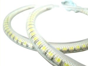 Coppia Angel Eyes Anello Led Semicircolare Diametro 127mm