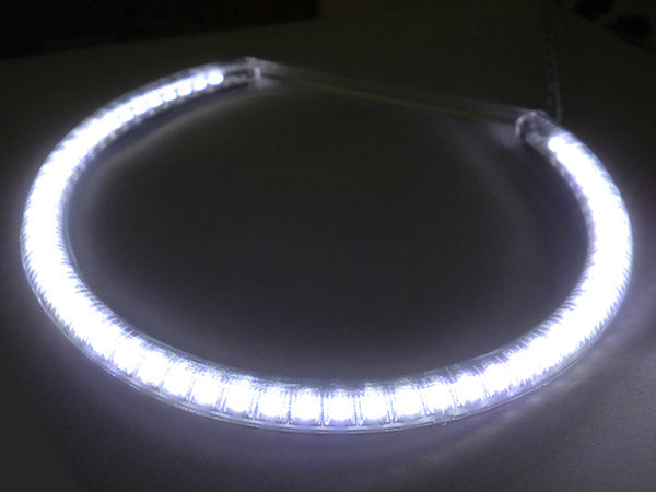 Coppia Angel Eyes Anello Led Semicircolare Diametro 127mm