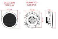 Coppia casse audio bluetooth altoparlante soffitto incasso casa 20w P8055