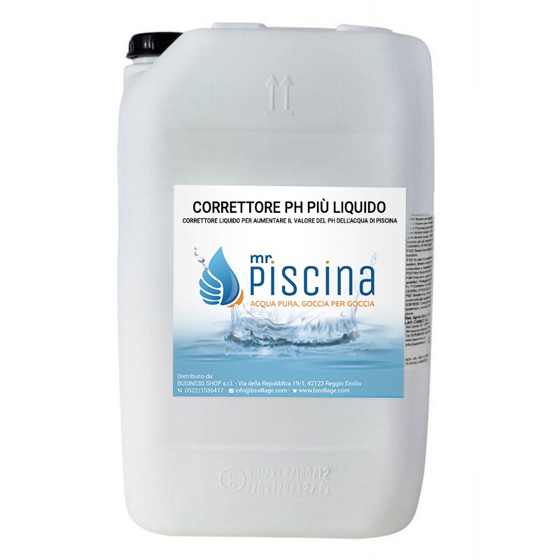 Correttore Ph Pi&ugrave; Liquido Confezione Da 25 Kg