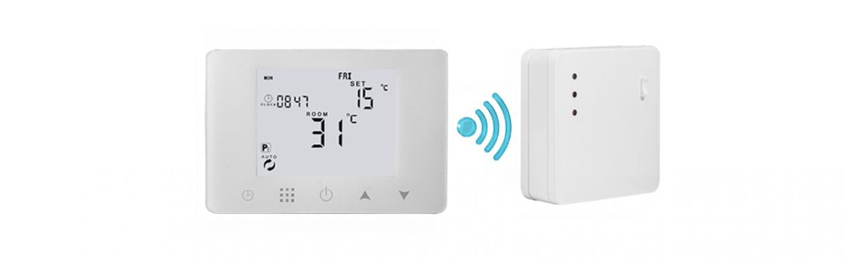 Cronotermostato Digitale WiFi con Ricevitore RF - Compatibile con Alexa, Google e Smartphone HY09RF