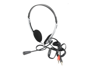 Cuffia con Microfono per PC Doppio Jack 3,5mm Audio Microfono Separato