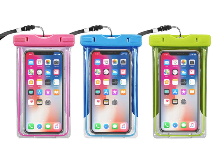 Custodia Impermeabile Smartphone Cover Cellulare Subacquea Universale Fino a 7'' Colore Assortito Premium