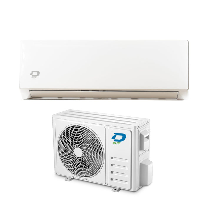 Climatizzatore Condizionatore Diloc Inverter serie OASI 12000 Btu D.OASI12 R-32 Wi-Fi Integrato con Alexa Google Home Classe A++/A+++