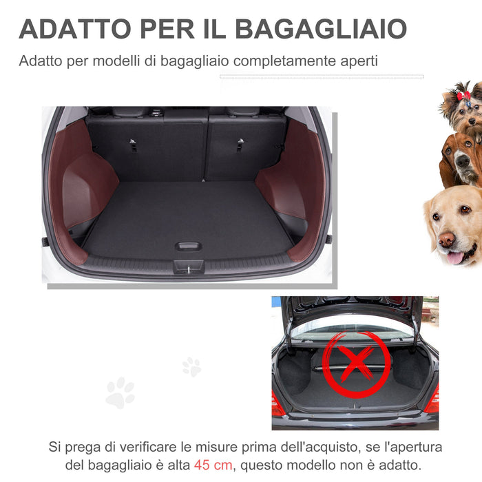 Trasportino per Cani 76x48x55 cm in Metallo Nero