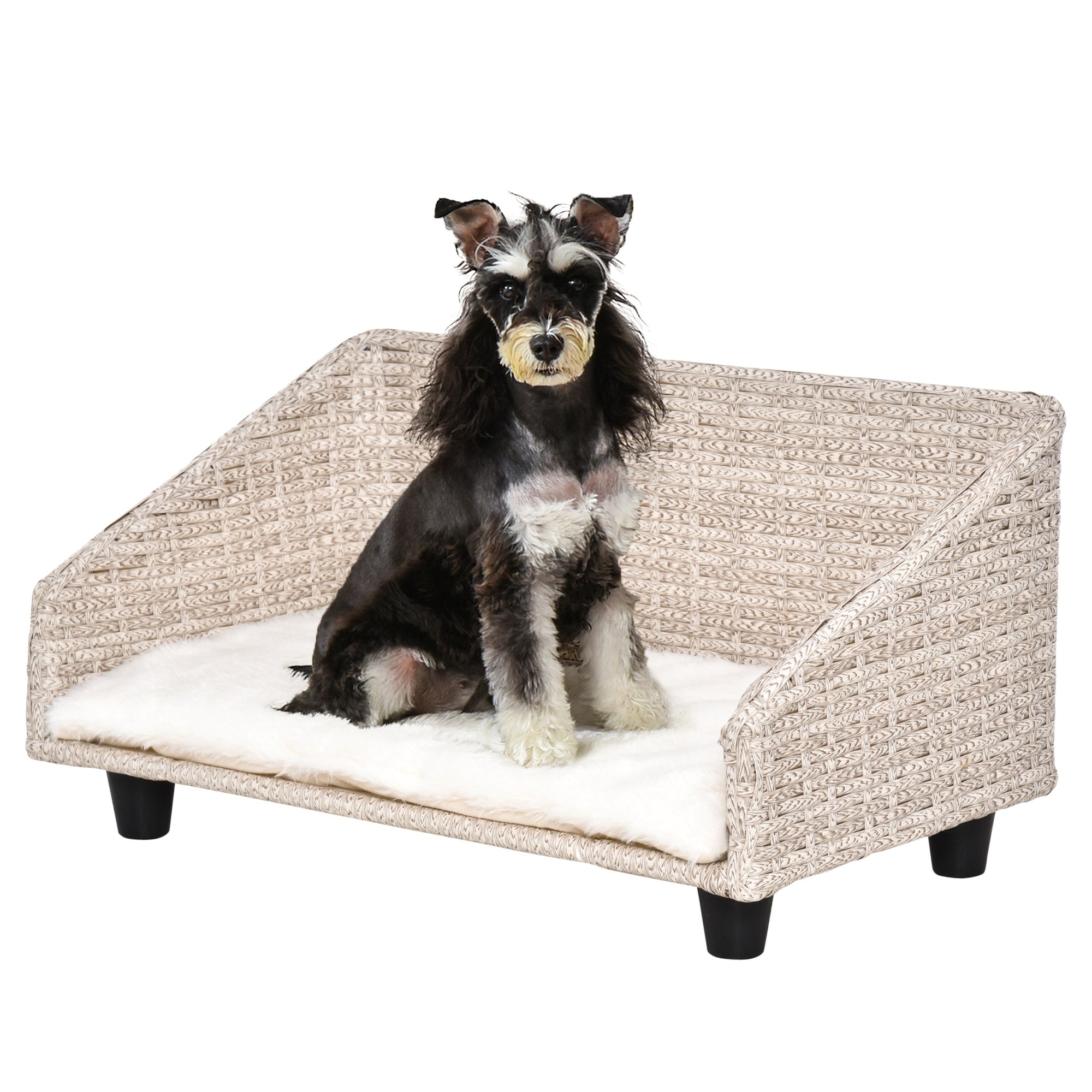 Cuccia per Cani e Gatti 70,5x40x37,5 cm con Cuscino Beige