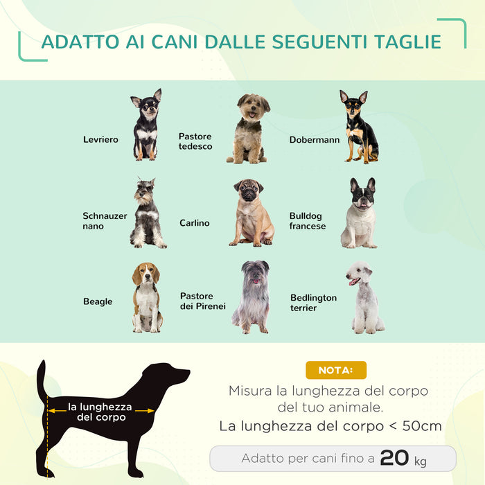 Easycomfort Letto Rialzato per Cani, Cuccia da Viaggio Animali Domestici fino 20kg, Campeggio, Impermeabile - 76x61x18cm