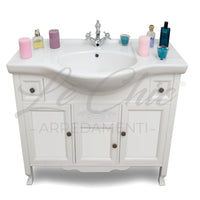 Mobile bagno provenzale shabby chic da 105 cm completo