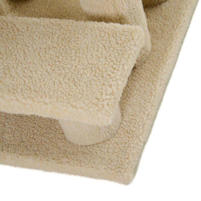 Scaletta per Animali Domestici 4 Gradini 63,5x43x60 cm  Beige