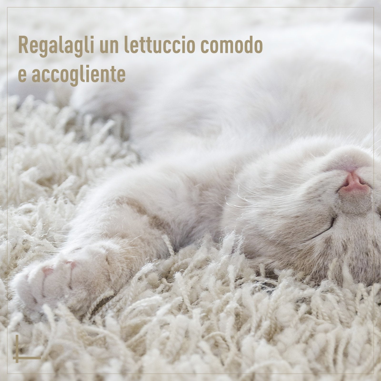 Easycomfort Cuccia per Gatti e Animali Domestici, Cesta in Rattan Beige con Cuscino in Cotone (?56 x 35 A cm)