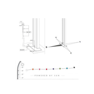 Doccia Solare da Giardino 40L Miscelatore Arkema Dada Fascia Inox Sabbia