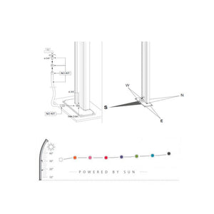 Doccia Solare da Giardino 40L Miscelatore Arkema Dada Grigio Antracite Inox