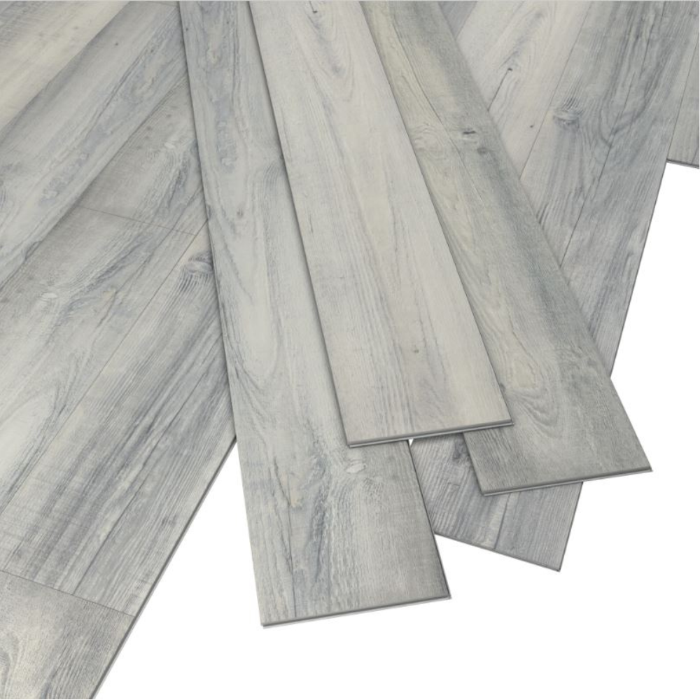 Pavimento in lvt ac5 rettangolare da incastro con spessore 5 mm da 121,92 x 22,83 cm quercia bianca (confezioni da 2,...