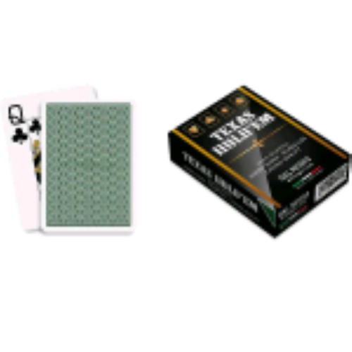 DAL NEGRO CARTE TEXAS HOLD'EM CASINO' QUALITY RETRO VERDE