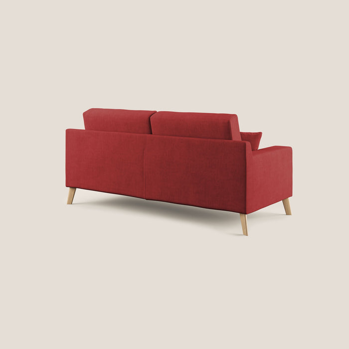 Divano 2 Posti 146x95x91 cm in Tessuto Rosso