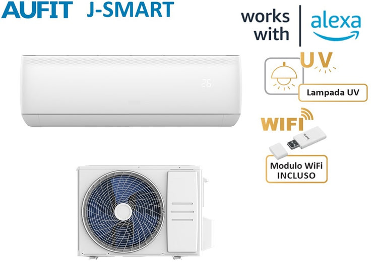 Climatizzatore Condizionatore Inverter Aufit serie J-Smart JD/4 18000 btu R-32 Wi-Fi Incluso DASW-H18E3G4-/JD A++/A+