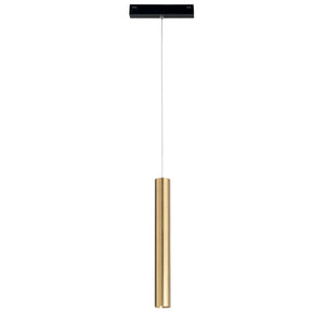 Sospensione binario DAVINCI 48V in alluminio oro 3W luce calda 3000K 3,5 cm.