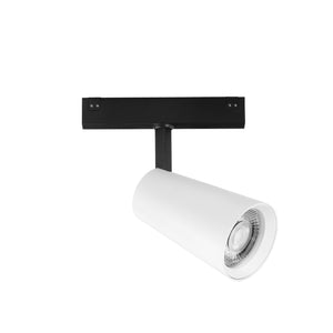 Faro binario DAVINCI 48V in alluminio bianco 20W luce calda 3000K