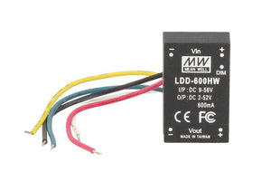 DC/DC Step Down Converter Meanwell LDD-600HW 600mA da DC9-56V a DC2-52V