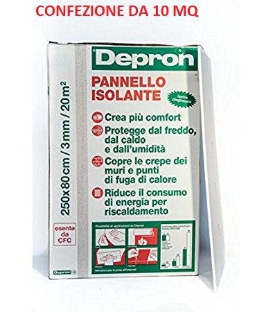 Pannello Isolante Depron 80 X 125 Cm - 12 Mm - 10 Mq