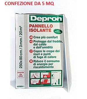 Pannello Isolante Depron 80 X 125 Cm - 12 Mm - 5 Mq