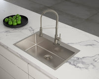 Lavello EVHOC serie DEUS M 75X51 cm vasca unica sopratop acciaio inox AISI 304 18/10