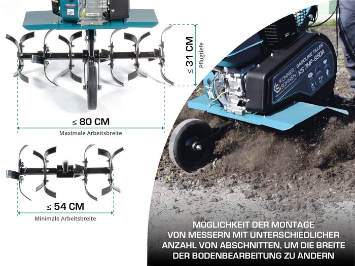 Motozappa a benzina KS 7HP-850A