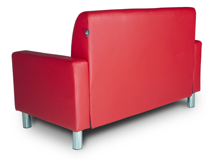 Divano 2 posti in ecopelle mod. Charlie Colore: Rosso DI-CHA02PU