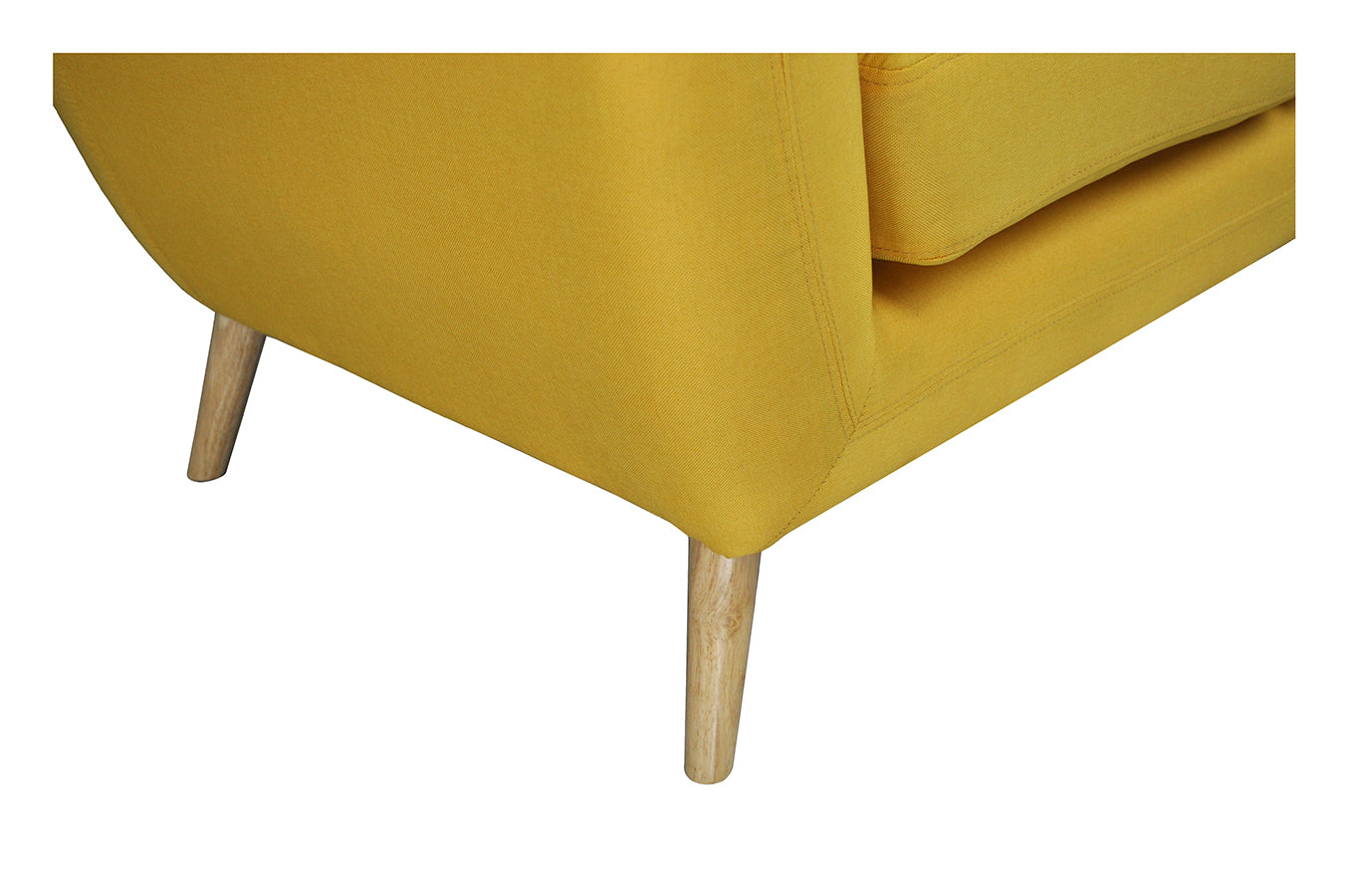 Divano 2 posti in tessuto giallo dallo stile scandinavo Emily DI-EM162P