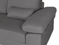 Divano angolare 3 posti con chaise longue sinistra mod. Washington - Colore: grigio chiaro - DI-WA01FBC-CLSX