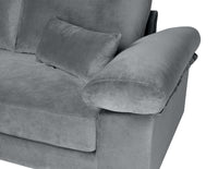 Divano angolare 3 posti con chaise longue sinistra mod. Washington  - Colore: grigio - DI-WA01VLT-CLSX