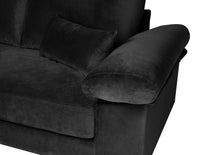 Divano angolare 3 posti con chaise longue sinistra mod. Washington - Colore: nero - DI-WA10VLT-CLSX