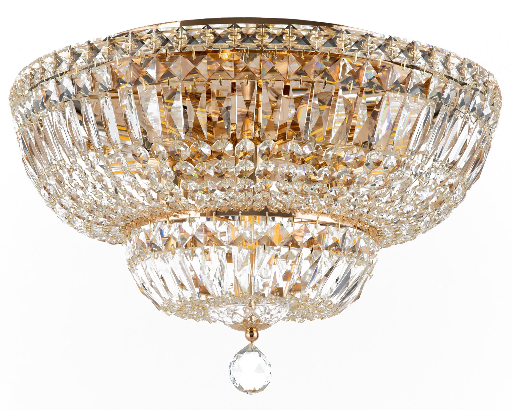 Lampadario Royal Classic in Metallo Basfor Oro Antique