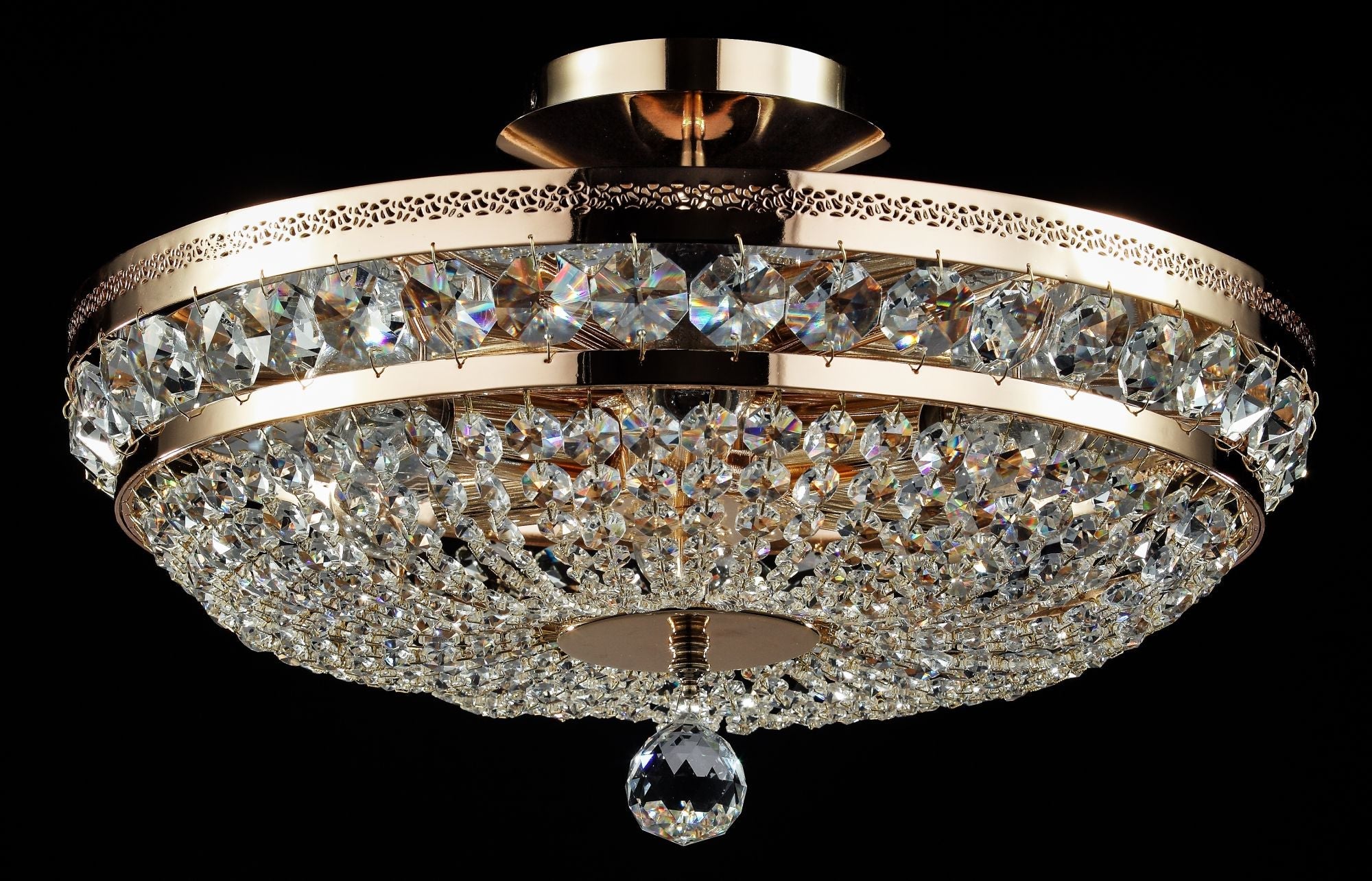 Lampadario Royal Classic in Metallo Ottilia Oro