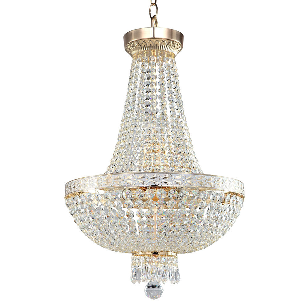 Lampadaro Contemporaneo Bella Metallo Oro 6 Luci Diffusori Metallo