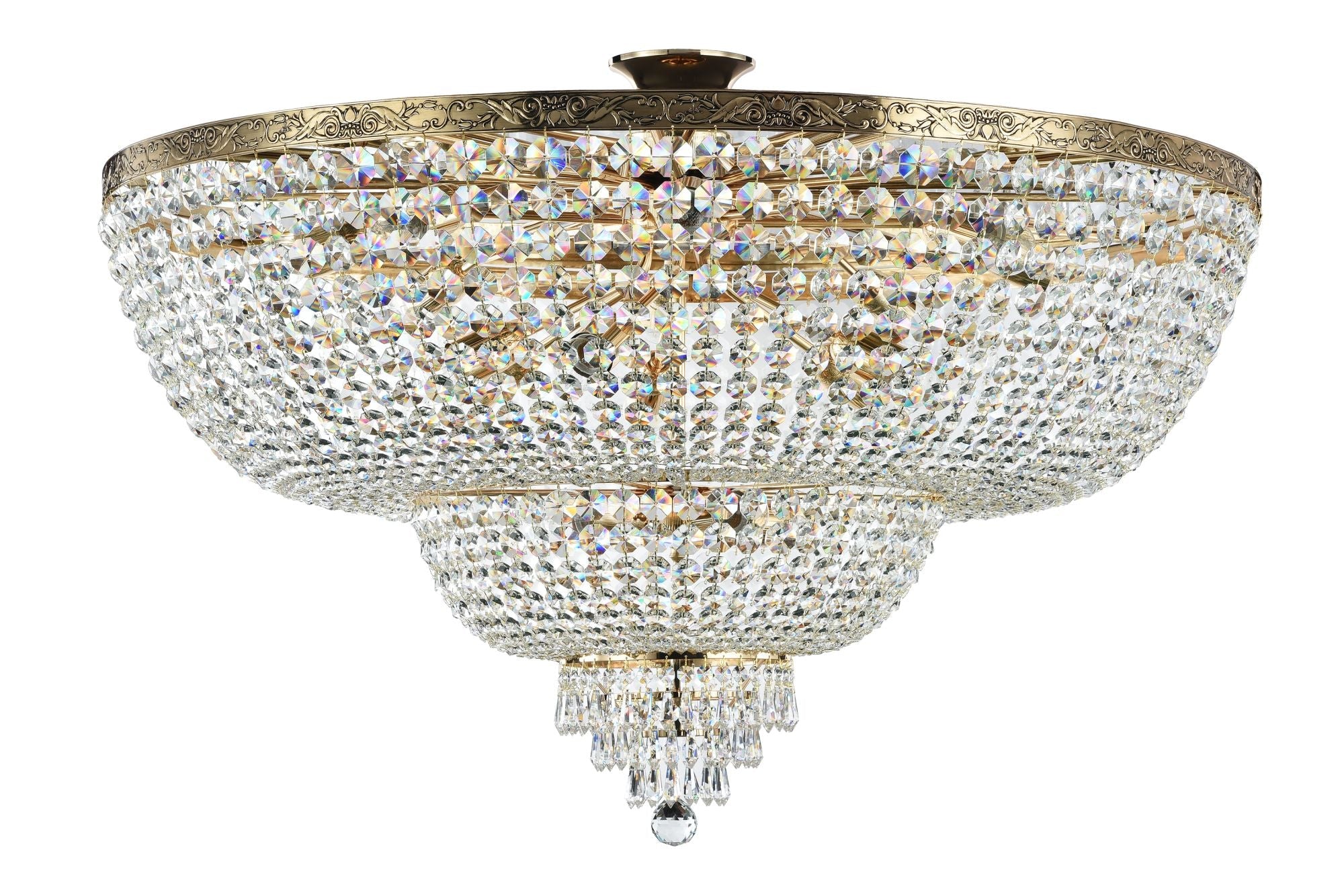 Lampadario Royal Classic in Metallo Palace Oro Antique