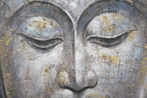 DIPINTO SU TELA FACE BUDDHA LIGHT -A- CM 80X3X120