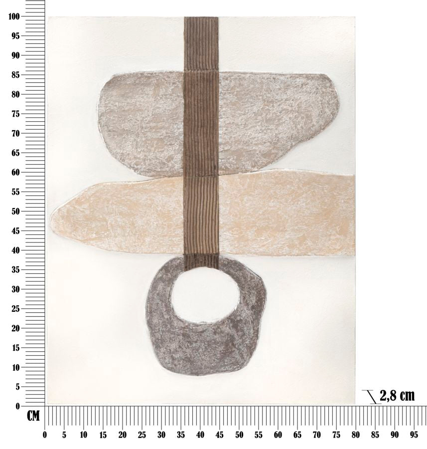 DIPINTO SU TELA STONY -A- CM 80X2,8X100