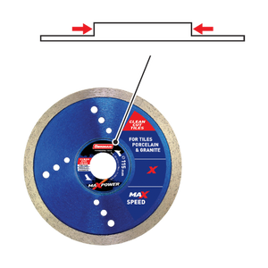 DISCO DIAMANTATO MAXPOWER PER PIASTRELLE - BENMAN 115 x 1.4 x 7W