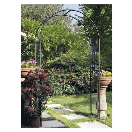 Arco per giardino decorativo in ferro antracite pezzi 2 verdemax