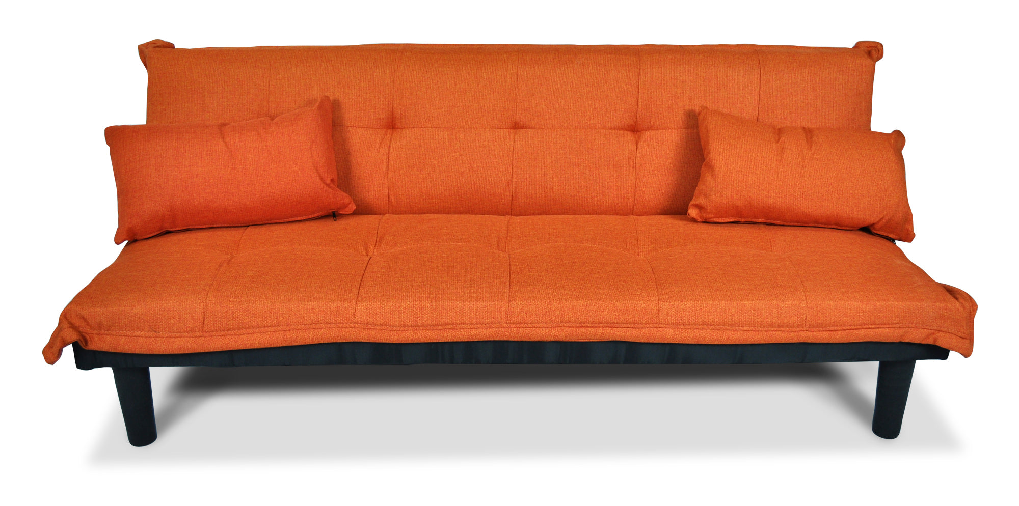 Divano letto clic clac mod. Russell in tessuto arancione DL-RU06FB