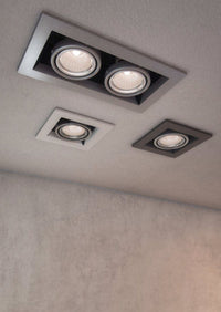 Faretto da incasso Downlight in Metallo Metallo Modern Nero