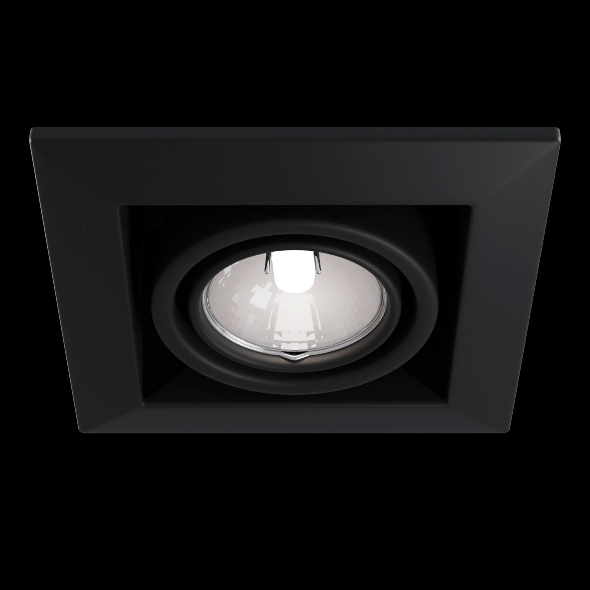 Faretto da incasso Downlight in Metallo Metallo Modern Nero