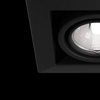 Faretto da incasso Downlight in Metallo Metallo Modern Nero