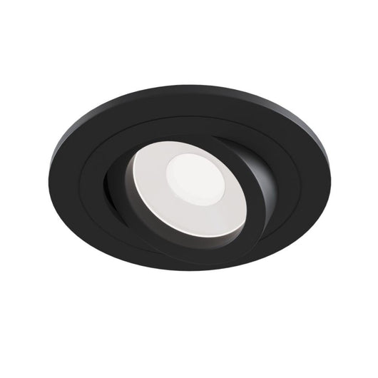 Faretto Da Incasso Moderno Atom Alluminio Nero 1 Luce