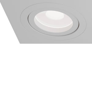 Faretto da incasso Downlight in Alluminio Atom Bianco